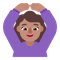 Woman Gesturing OK- Medium Skin Tone emoji on Microsoft